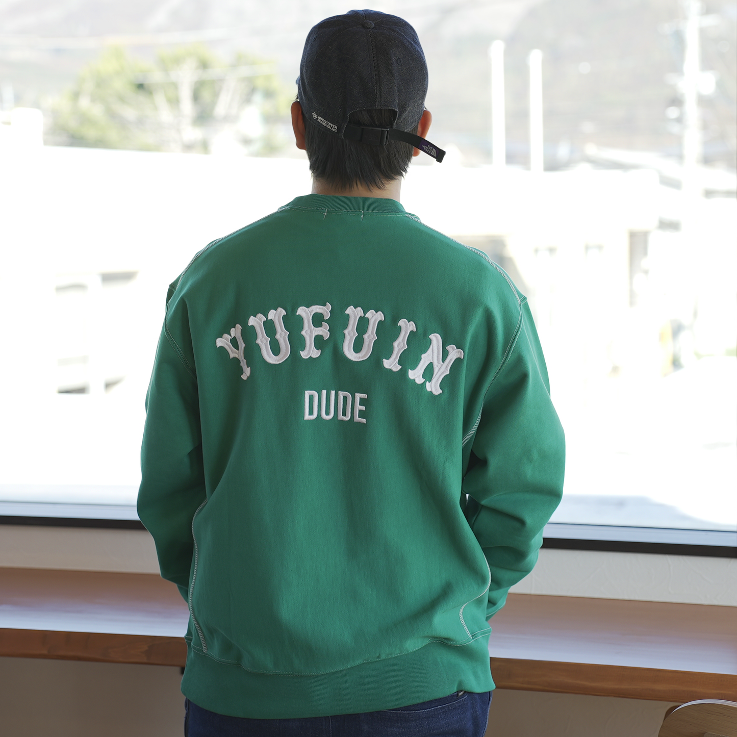 (New) W.J.P × 中島九条珈琲 「Yufuin DUDE」SWEAT (YUFUDAKE GREEN)