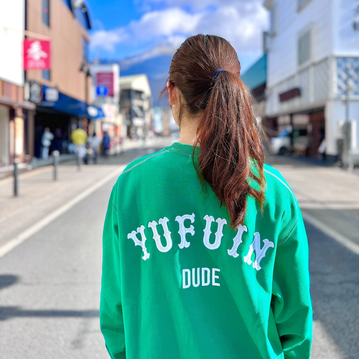 (New) W.J.P × 中島九条珈琲 「Yufuin DUDE」SWEAT (YUFUDAKE GREEN)